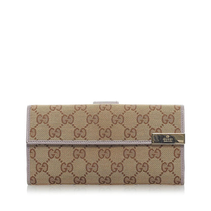 Gucci GG Canvas Long Wallet (SHG-33229)