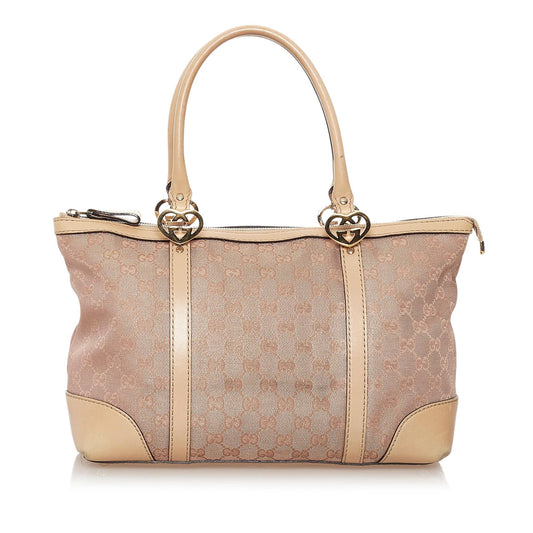 Gucci GG Canvas Lovely Tote Bag (SHG-32983)