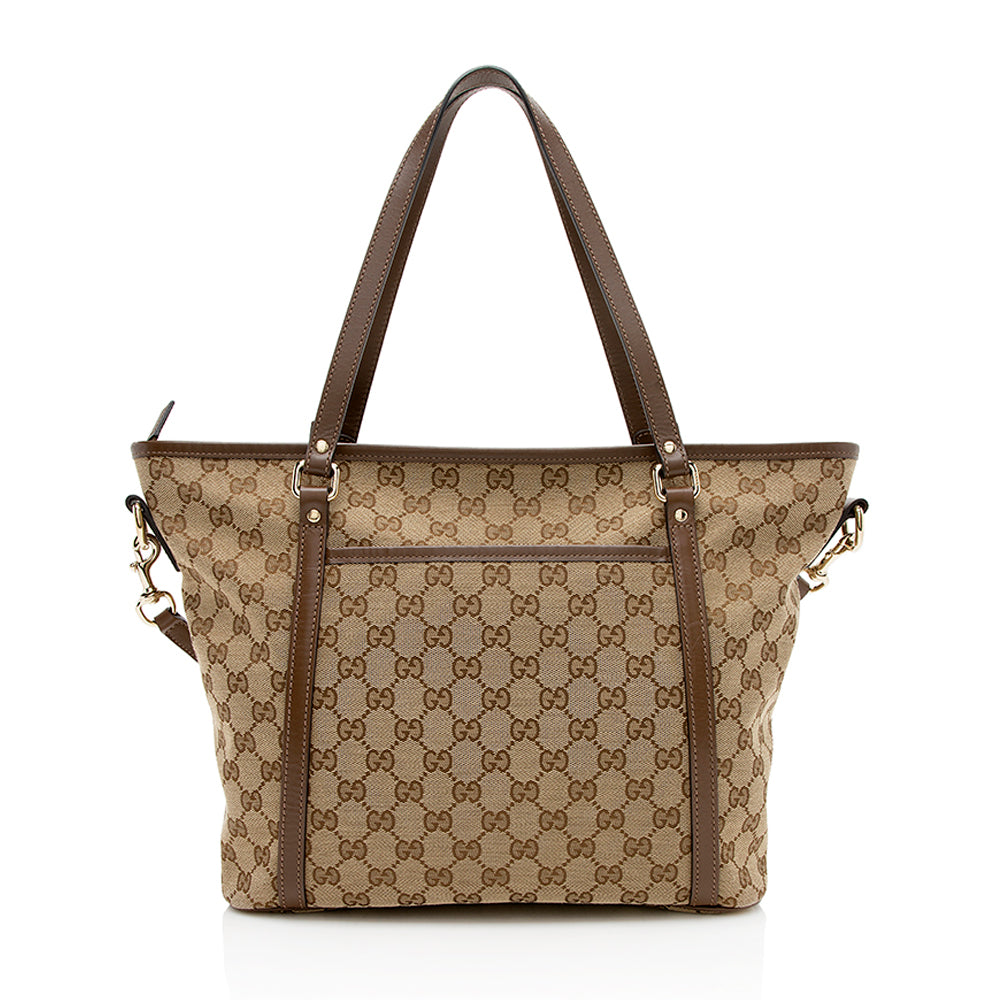 Gucci GG Canvas Medium Tote (SHF-13061)