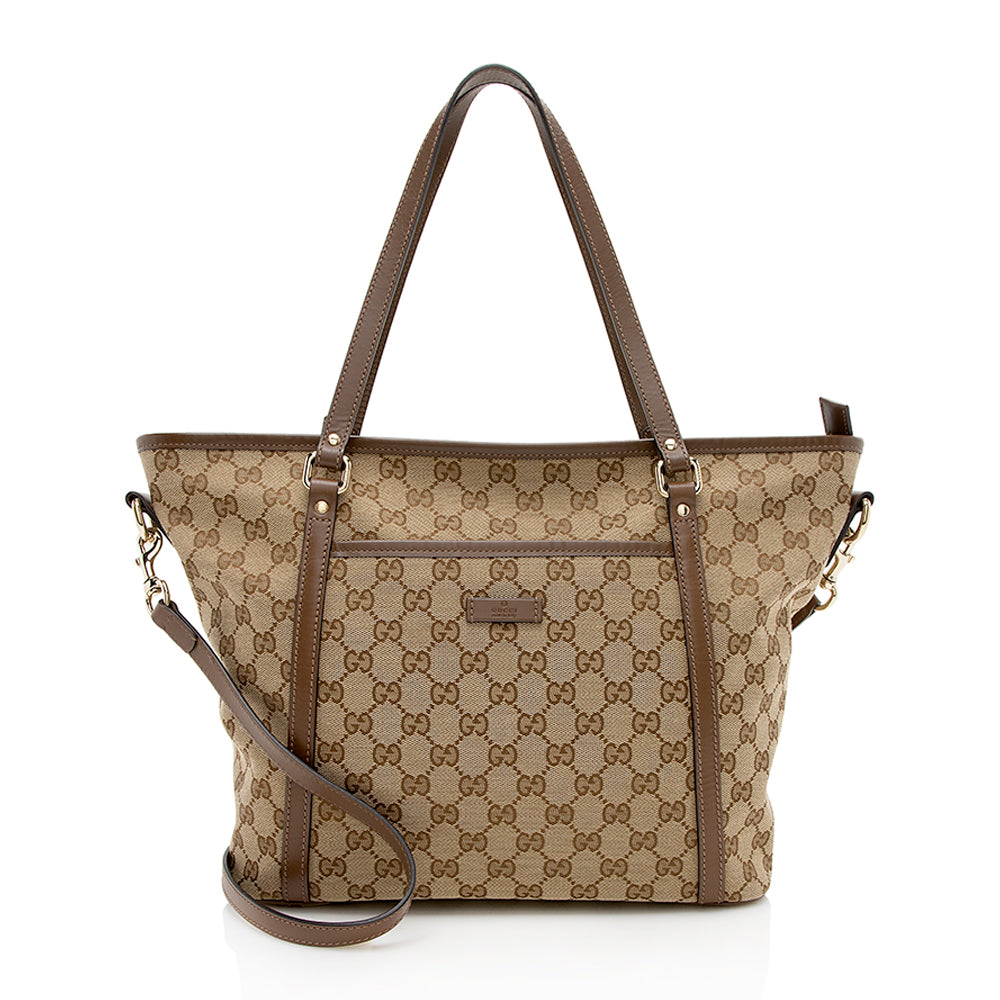 Gucci GG Canvas Medium Tote (SHF-13061)