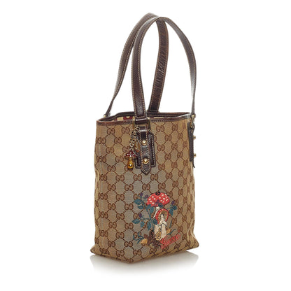 Gucci GG Canvas Mushrooms Tote Bag (SHG-28560)