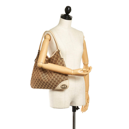 Gucci GG Canvas New Britt Shoulder Bag (SHG-33653)