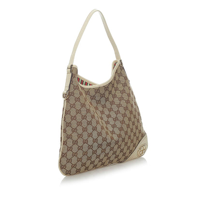 Gucci GG Canvas New Britt Shoulder Bag (SHG-33653)