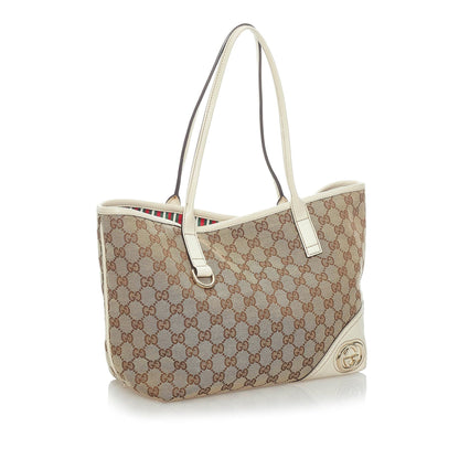 Gucci GG Canvas New Britt Tote Bag (SHG-33501)