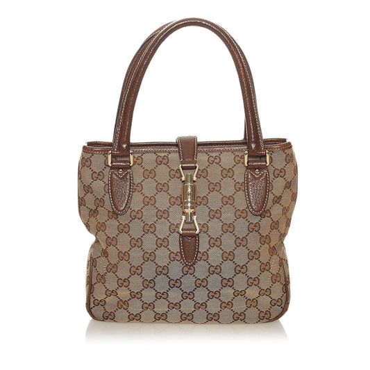 Gucci GG Canvas New Jackie Handbag (SHG-27359)