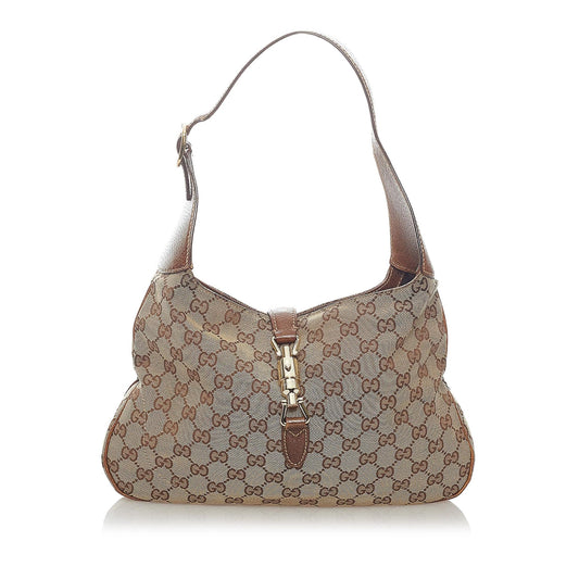 Gucci GG Canvas New Jackie Shoulder Bag (SHG-33247)