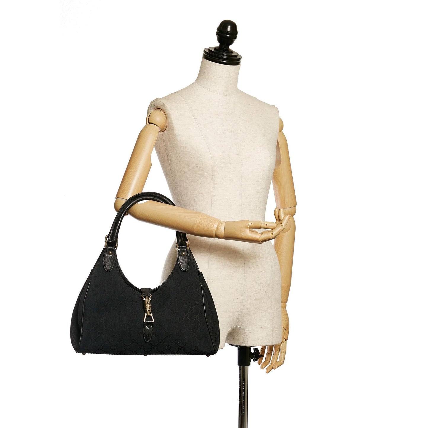 Gucci GG Canvas New Jackie Shoulder Bag (SHG-33462)