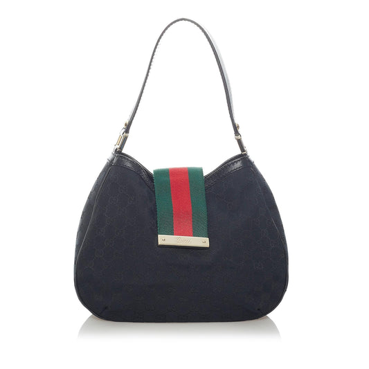 Gucci GG Canvas New Ladies Web Shoulder Bag (SHG-33580)