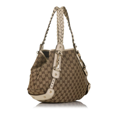 Gucci GG Canvas Pelham Horsebit Tote Bag (SHG-33012)