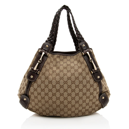 Gucci GG Canvas Pelham Medium Shoulder Bag (SHF-18596)