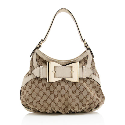 Gucci GG Canvas Queen Medium Hobo (SHF-18415)