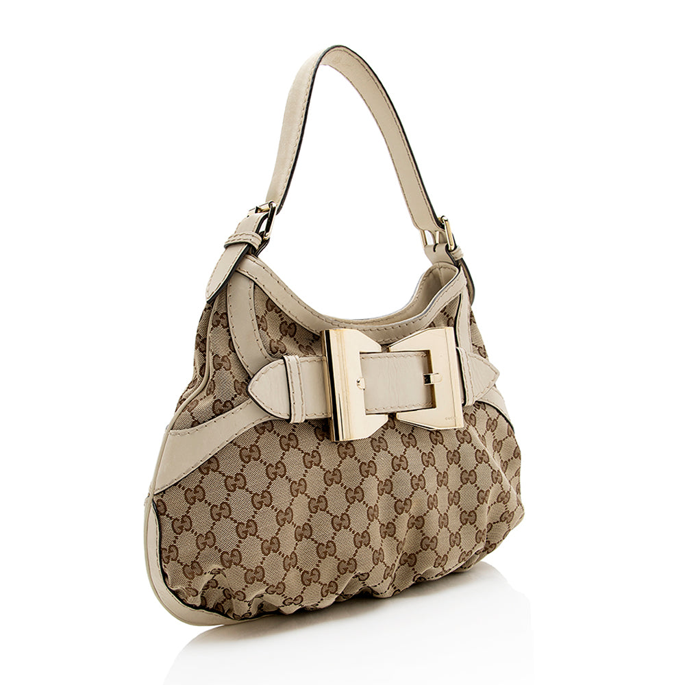 Gucci GG Canvas Queen Medium Hobo (SHF-18415)