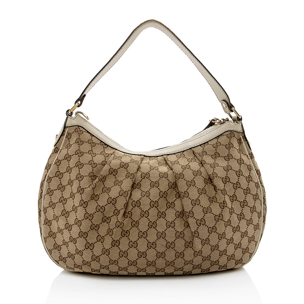 Gucci GG Canvas Sukey Hobo (SHF-16339)