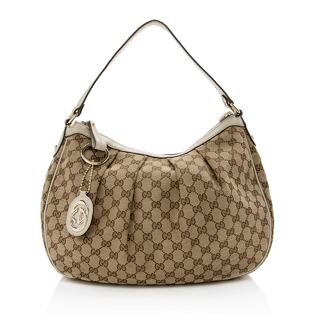 Gucci GG Canvas Sukey Hobo (SHF-16339)