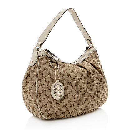 Gucci GG Canvas Sukey Hobo (SHF-16339)