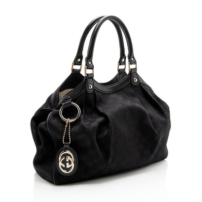 Gucci GG Canvas Sukey Medium Tote (SHF-14441)