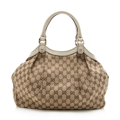 Gucci GG Canvas Sukey Medium Tote (SHF-15378)