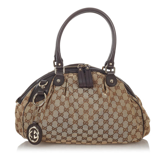 Gucci GG Canvas Sukey Satchel (SHG-26724)