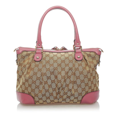 Gucci GG Canvas Sukey Satchel (SHG-33524)