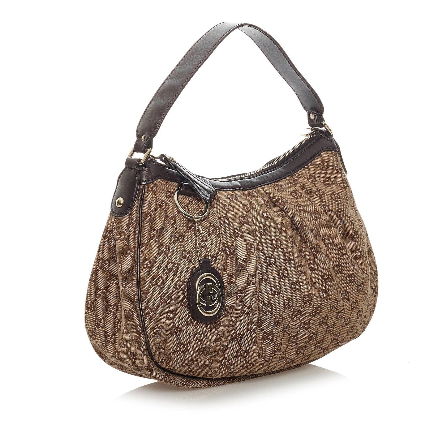 Gucci GG Canvas Sukey Shoulder Bag (SHG-28750)