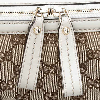 Gucci GG Canvas Sukey Top Handle Medium Satchel (SHF-18880)