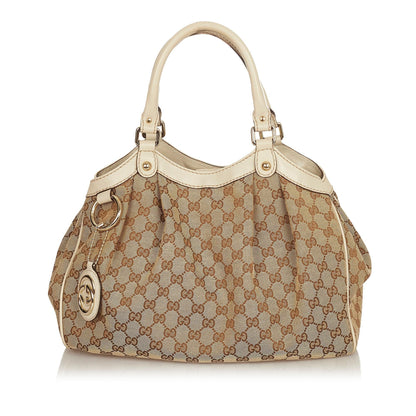 Gucci GG Canvas Sukey Tote Bag (SHG-25496)