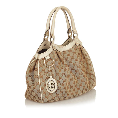 Gucci GG Canvas Sukey Tote Bag (SHG-25496)