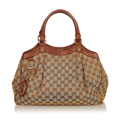 Gucci GG Canvas Sukey Tote Bag (SHG-26345)