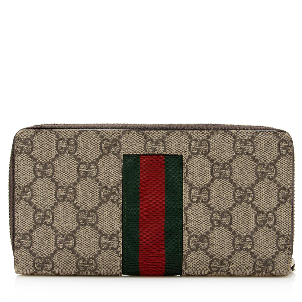 Gucci GG Canvas Supreme Long Wallet (SHF-20787)