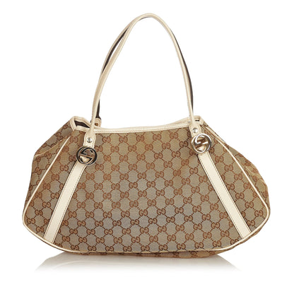 Gucci GG Canvas Twin Tote Bag (SHG-25563)