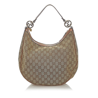 Gucci GG Canvas Twins Hobo Bag (SHG-33183)