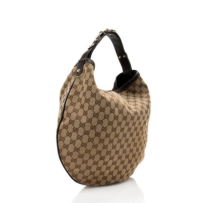 Gucci GG Canvas Wave Large Hobo (SHF-17499)