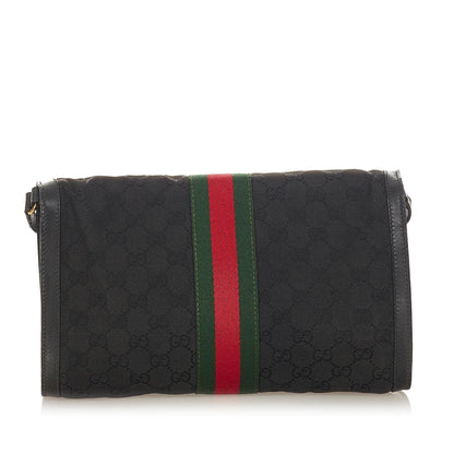 Gucci GG Canvas Web Crossbody Bag (SHG-23753)