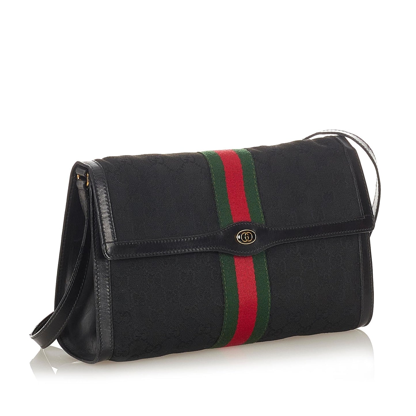 Gucci GG Canvas Web Crossbody Bag (SHG-23753)