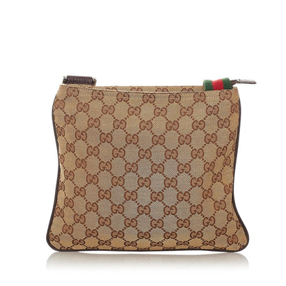 Gucci GG Canvas Web Crossbody Bag (SHG-27575)