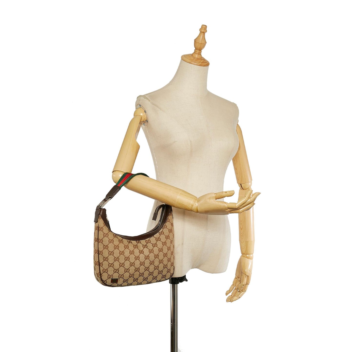 Gucci GG Canvas Web Handbag (SHG-26652)