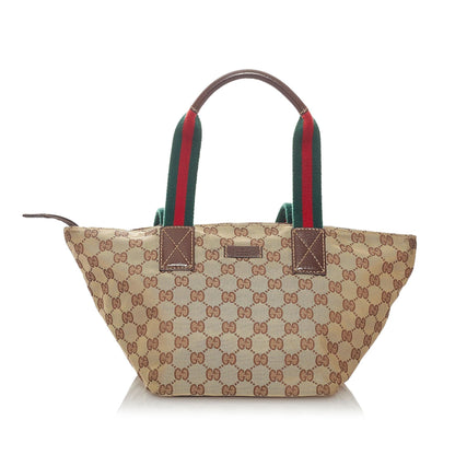 Gucci GG Canvas Web Handbag (SHG-27475)