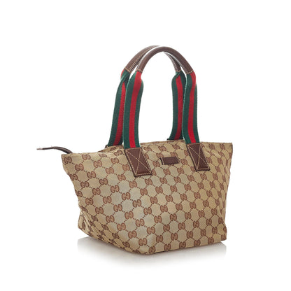 Gucci GG Canvas Web Handbag (SHG-27475)