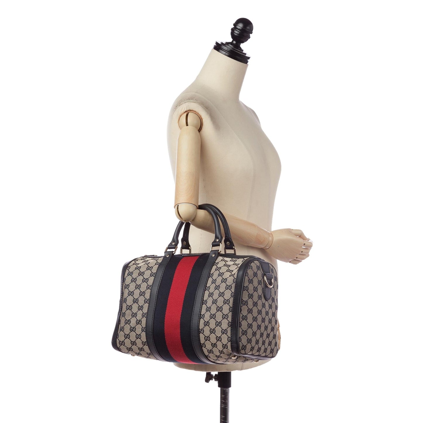 Gucci GG Canvas Web Satchel (SHG-33025)