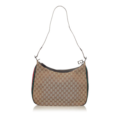 Gucci GG Canvas Web Shoulder Bag (SHG-27362)