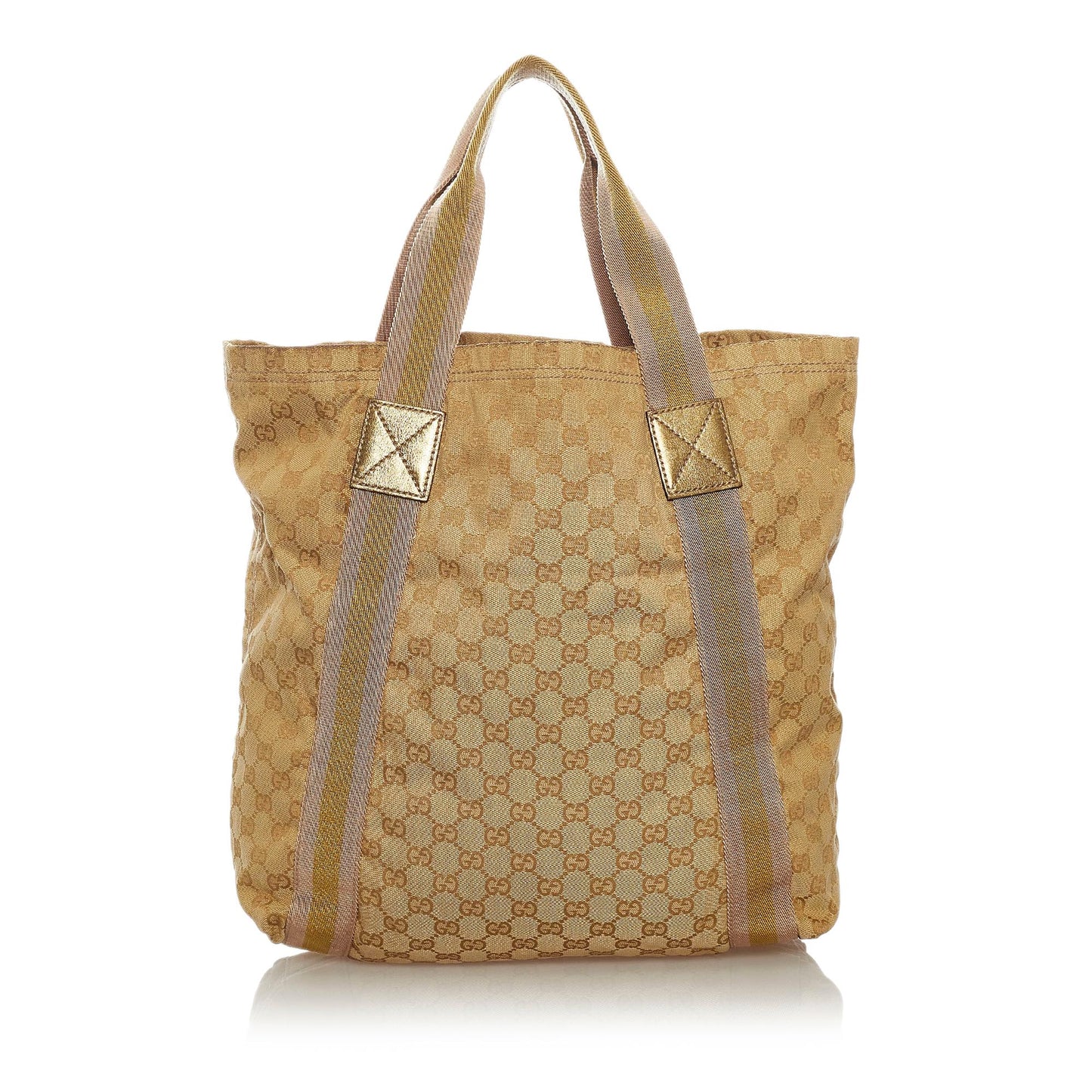 Gucci GG Canvas Web Tote Bag (SHG-28551)