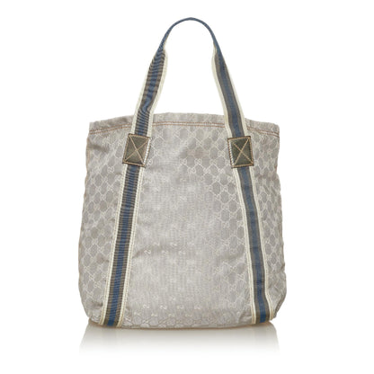 Gucci GG Canvas Web Tote Bag (SHG-28623)