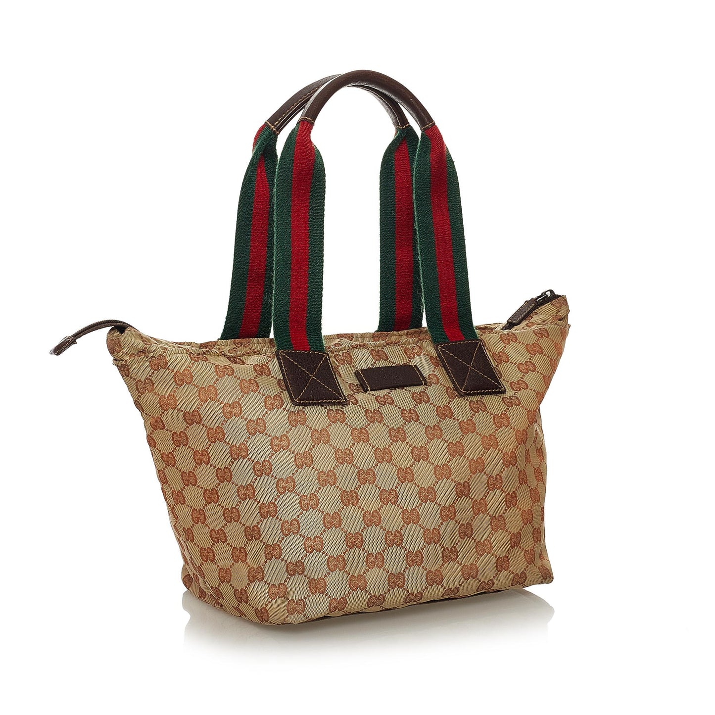 Gucci GG Canvas Web Tote Bag (SHG-33122)