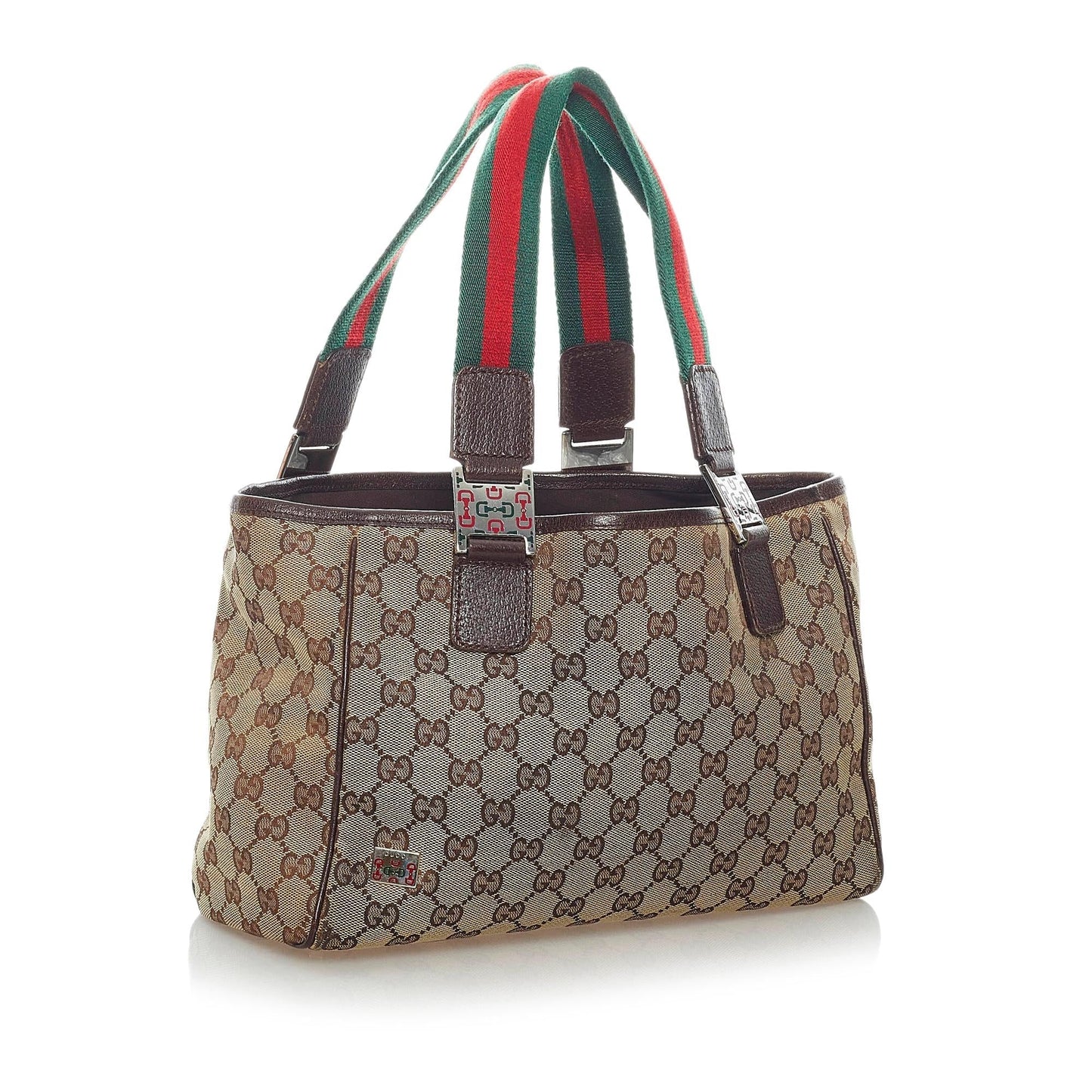 Gucci GG Canvas Web Tote Bag (SHG-33142)