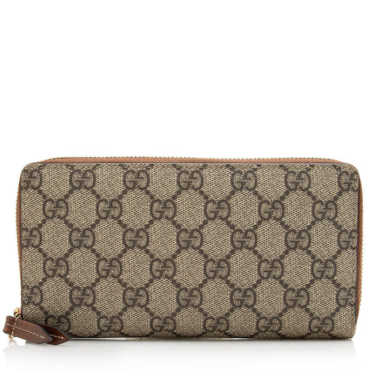 Gucci GG Canvas Zip Around Wallet (SHF-21220)