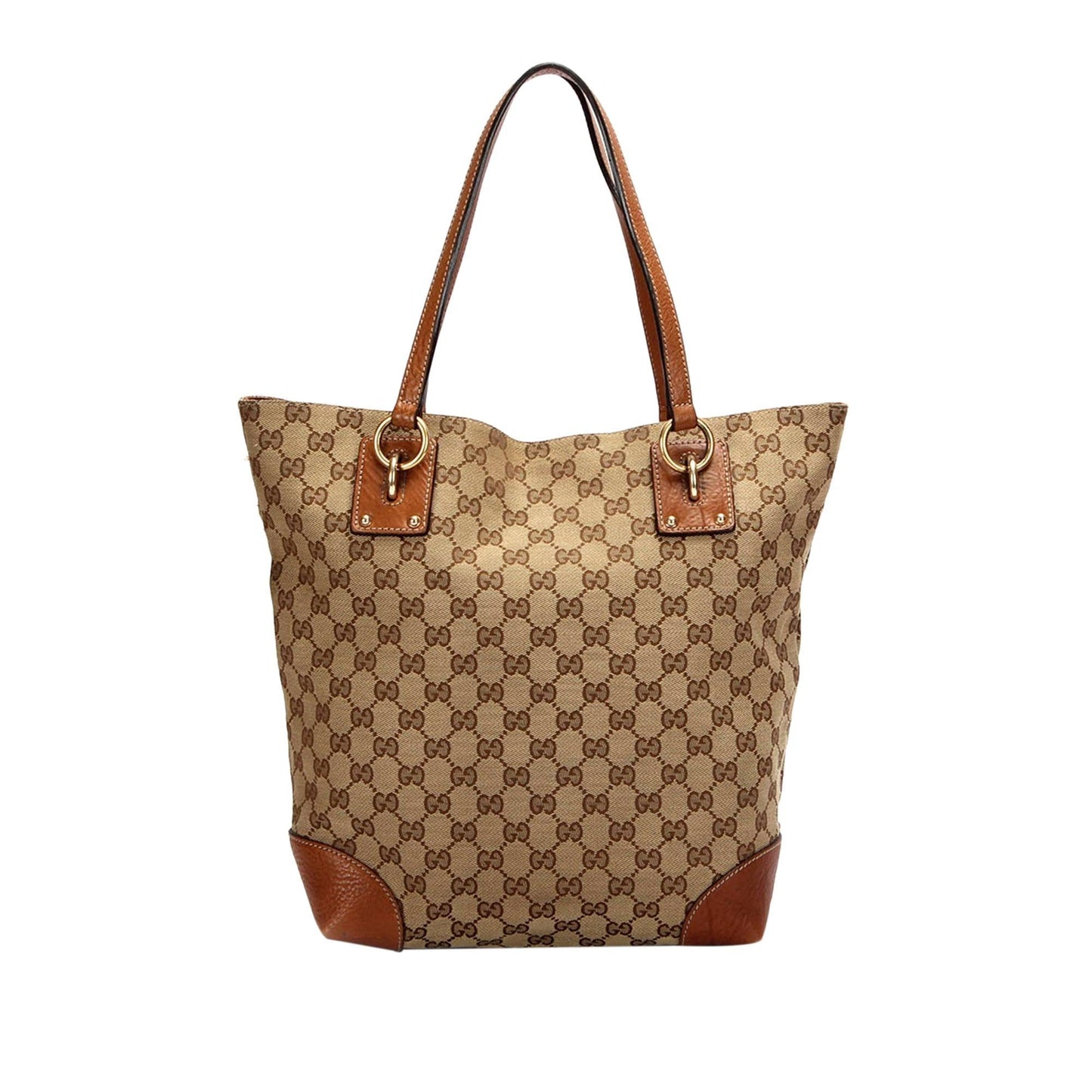 Gucci GG Charm Canvas Tote Bag (SHG-28158)