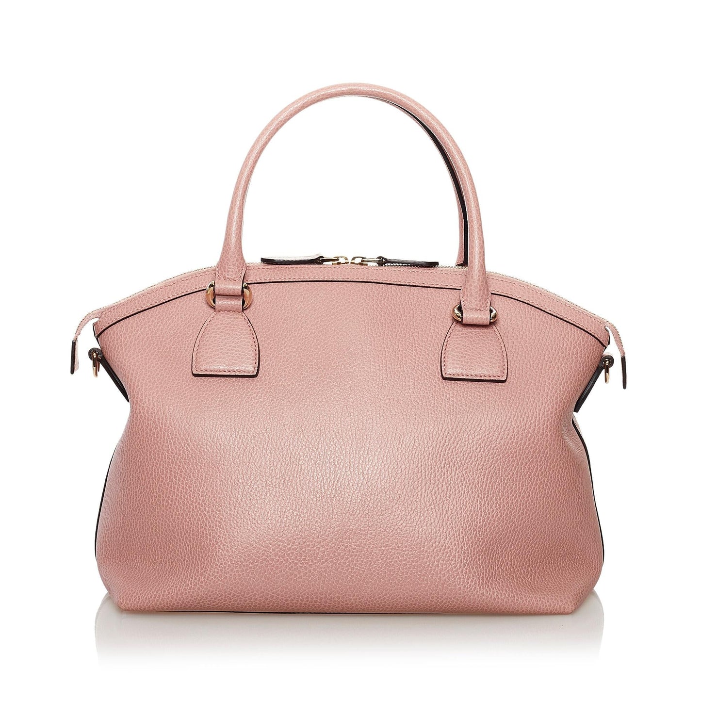 Gucci GG Charm Dome Leather Satchel (SHG-32882)