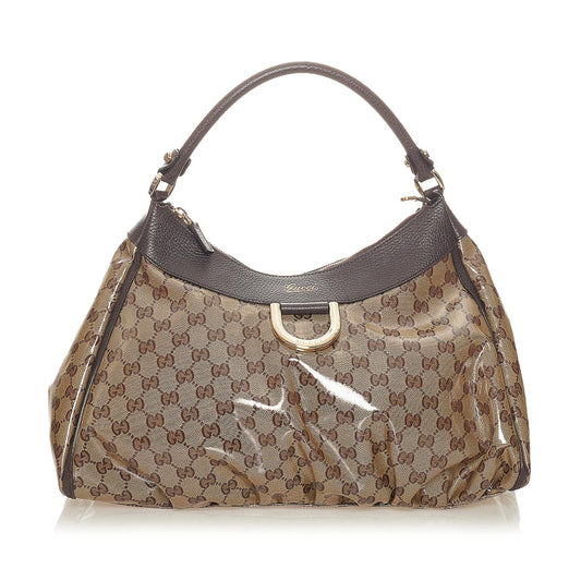 Gucci GG Crystal Abbey D-Ring Shoulder Bag (SHG-27345)