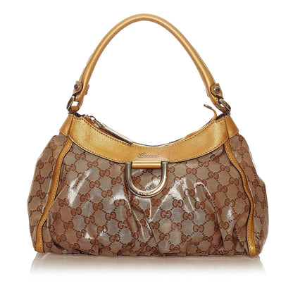 Gucci GG Crystal Abbey D-Ring Shoulder Bag (SHG-28157)