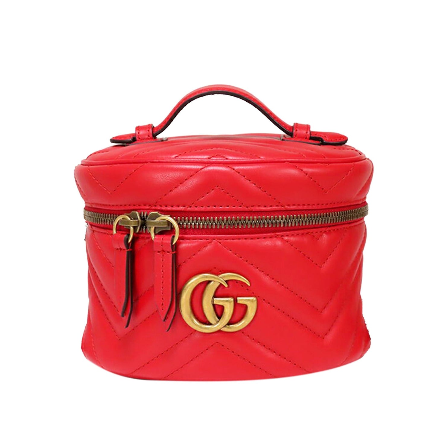 Gucci GG Marmont Leather Round Backpack (SHG-33104)